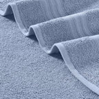 Modern Threads Amaris 6-Piece Reversible Yarn Dyed Jacquard Towel Set - Bath Towels, Hand Towels, & Washcloths - Super Absorbent & Quick Dry - 100% Combed Cotton, Denim