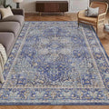 Washable Area Rug 6' x 9' Vintage Traditional Persian Mat by Unknown