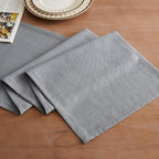 ZeeMart Rustic Cotton Linen Table Runner, 13x72 Inches Blue Ashes