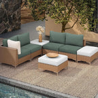 8Pcs Outdoor Cushion Covers, Patio Cushion Covers, Stretch Elastic Slipcovers - Image 5