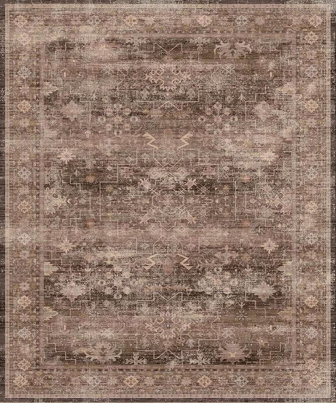 Hazo Haus Brown Rug for Living Room 10x12 - Image 2