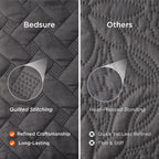 Bedsure Quilts King Size - Grey Bedspreads King Size with Basket Weave Pattern, Soft Quilt Bedding Set, Lightweight Comforter Set Coverlet for All Seasons with 2 Pillow Shams (106" x 96")