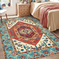SERISSA Area Rug 3x5 Boho Orange Rugs by SERISSAHomeDecorCollection