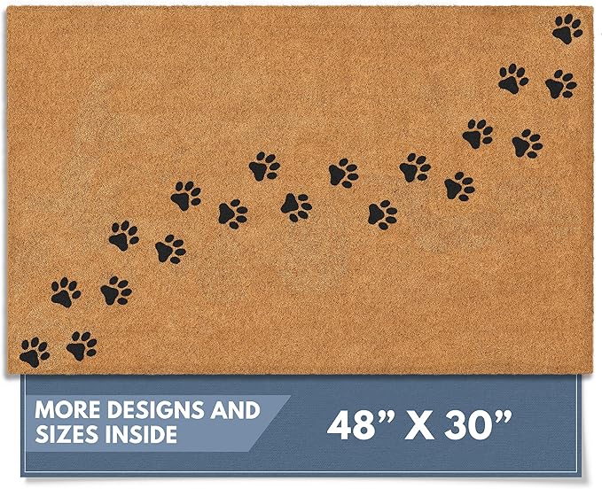 Barnyard Designs Natural Coco Coir Heavy Duty Backing Doormat by BarnyardDesigns