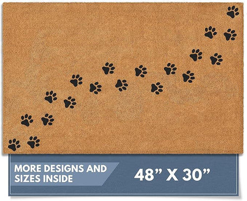 Barnyard Designs Natural Coco Coir Heavy Duty Backing Doormat by BarnyardDesigns