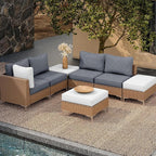 8Pcs Outdoor Cushion Covers, Patio Cushion Covers, Stretch Elastic Slipcovers - Image 5