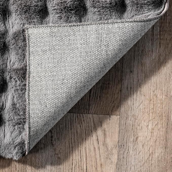 nuLOOM 3'9' x 6' Cozy Plush Area Rug, Machine Washable, Soft Fluffy Shag Carpet - Image 4